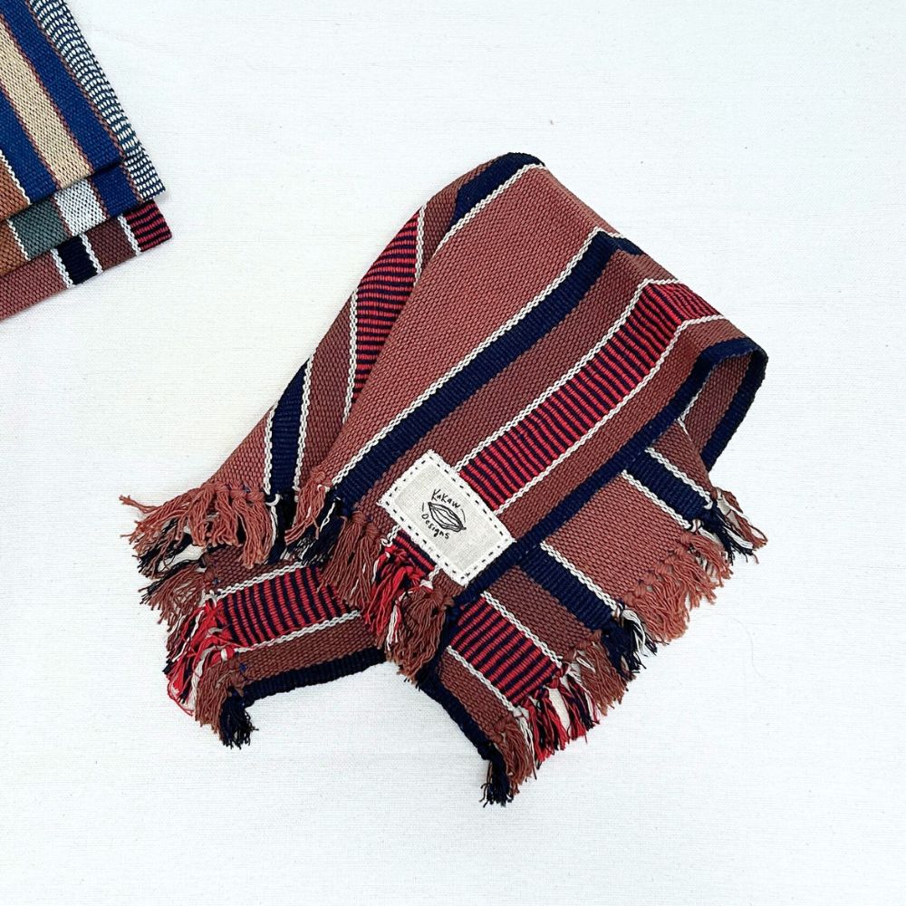 Handspun Cotton Tea Towel: Ixcaco & Black Stripes
