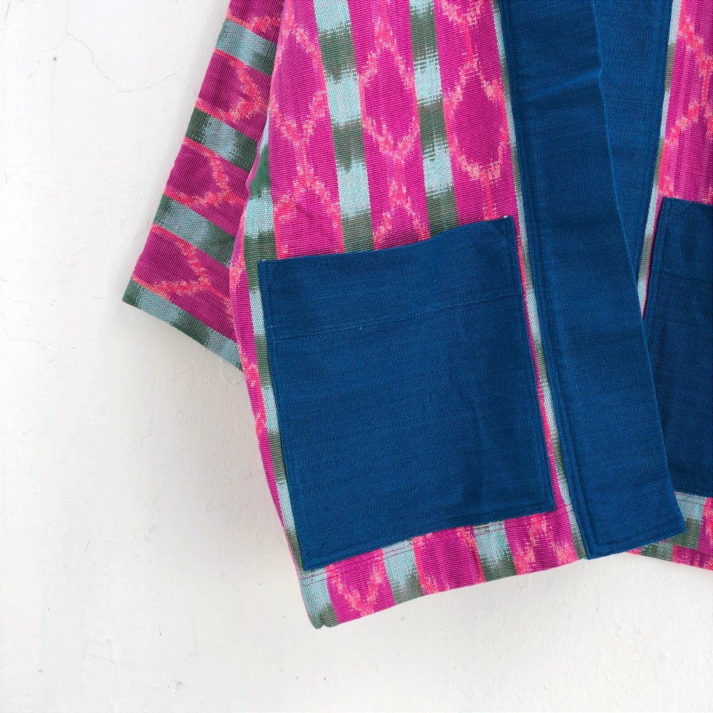 The Aiko Jacket: Cake Ikat & Indigo