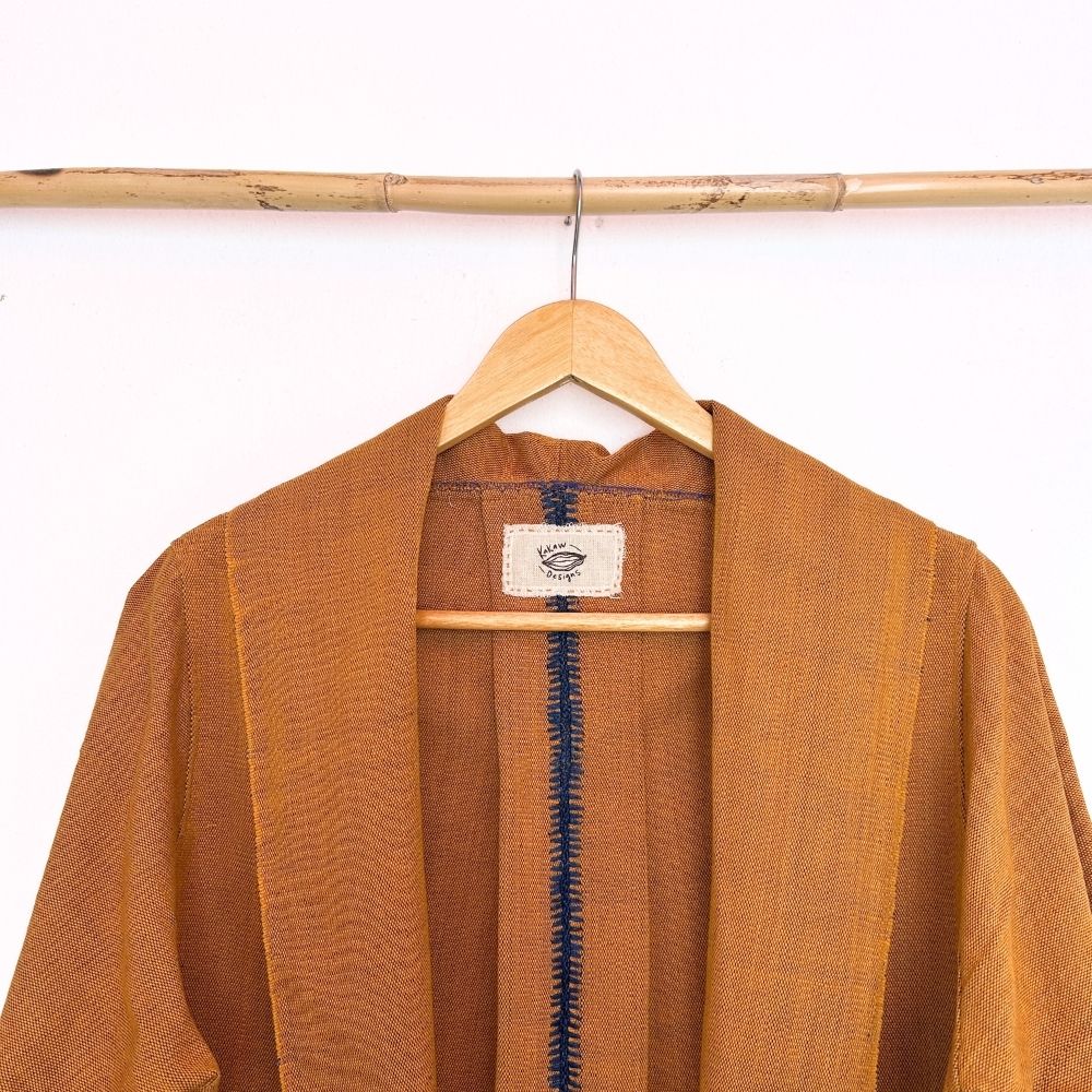 Circular Cardigan: Pericón & Indigo