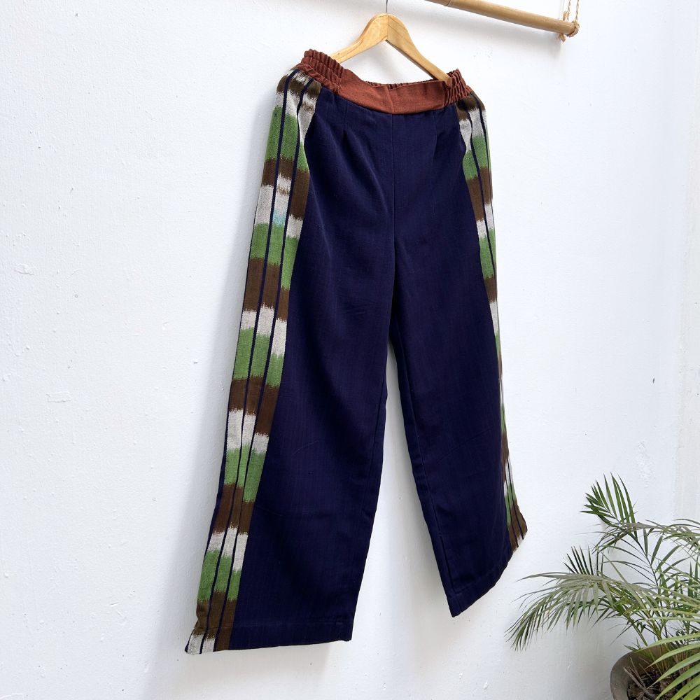 Trousers: Indigo + Side Ikat (S/M)