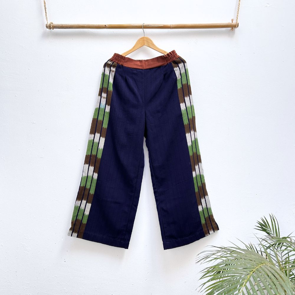 Trousers: Indigo + Side Ikat (S/M)