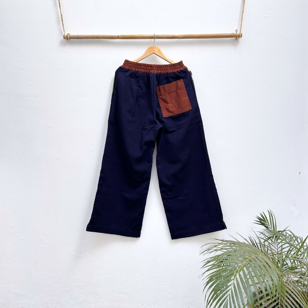 Trousers: Indigo + Side Ikat (S/M)
