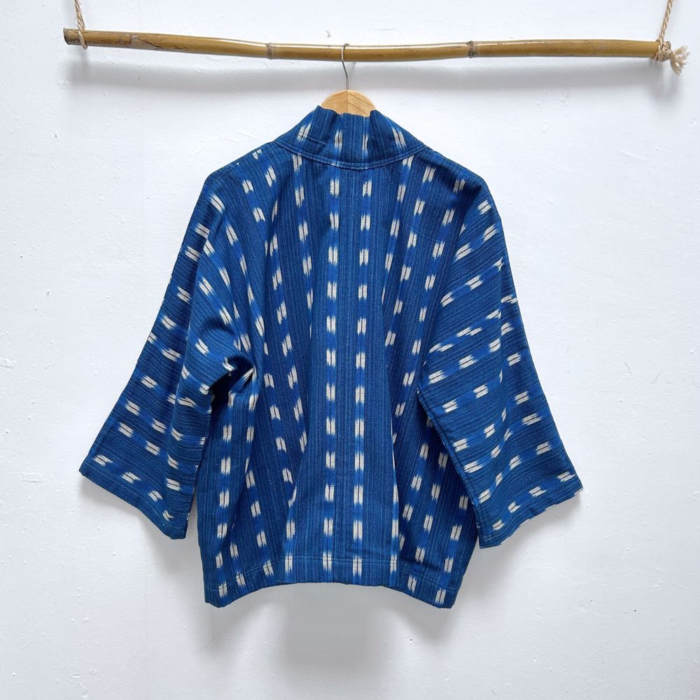 The Aiko Jacket: Indigo Deer Tracks