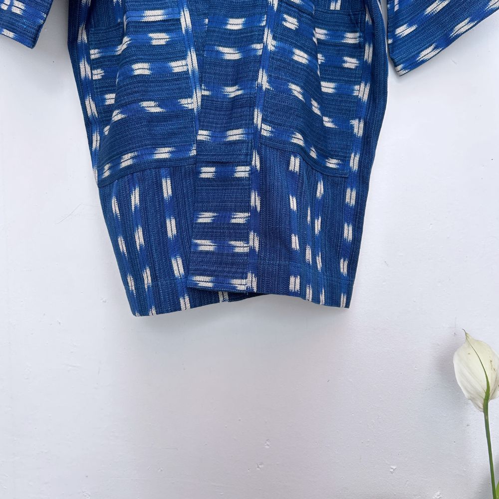 The Aiko Coat: Indigo Deer Tracks