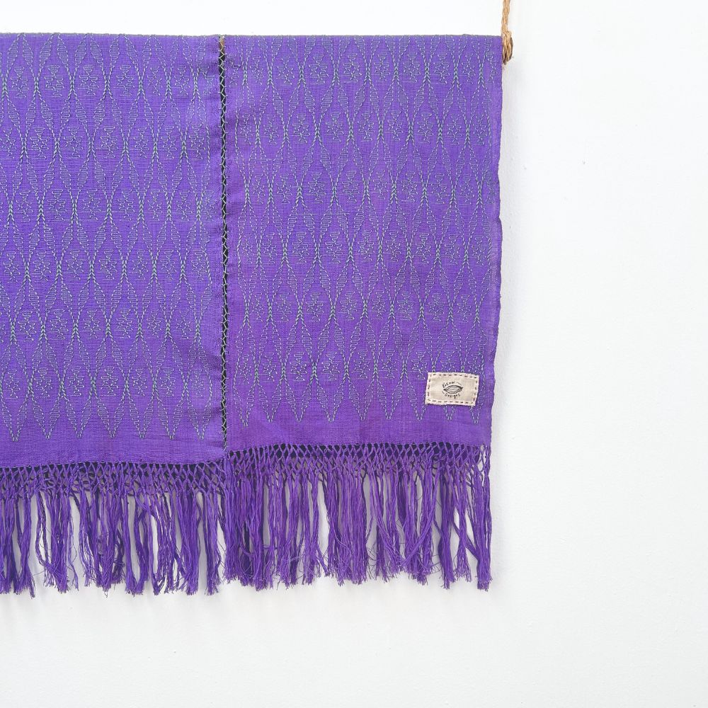 Picbil Shawl in Logwood & Basil