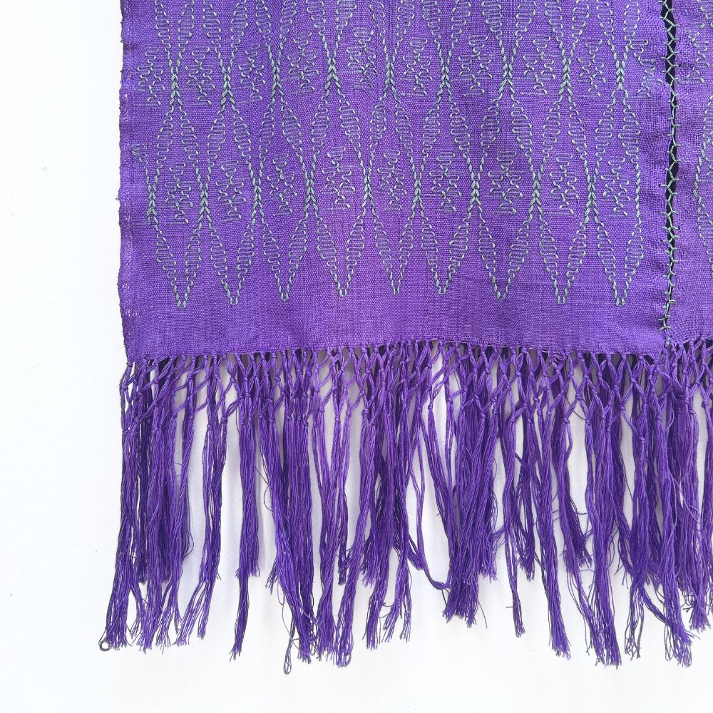 Picbil Shawl in Logwood & Basil