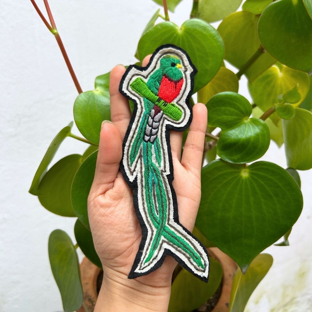 Quetzal embroidered patch 