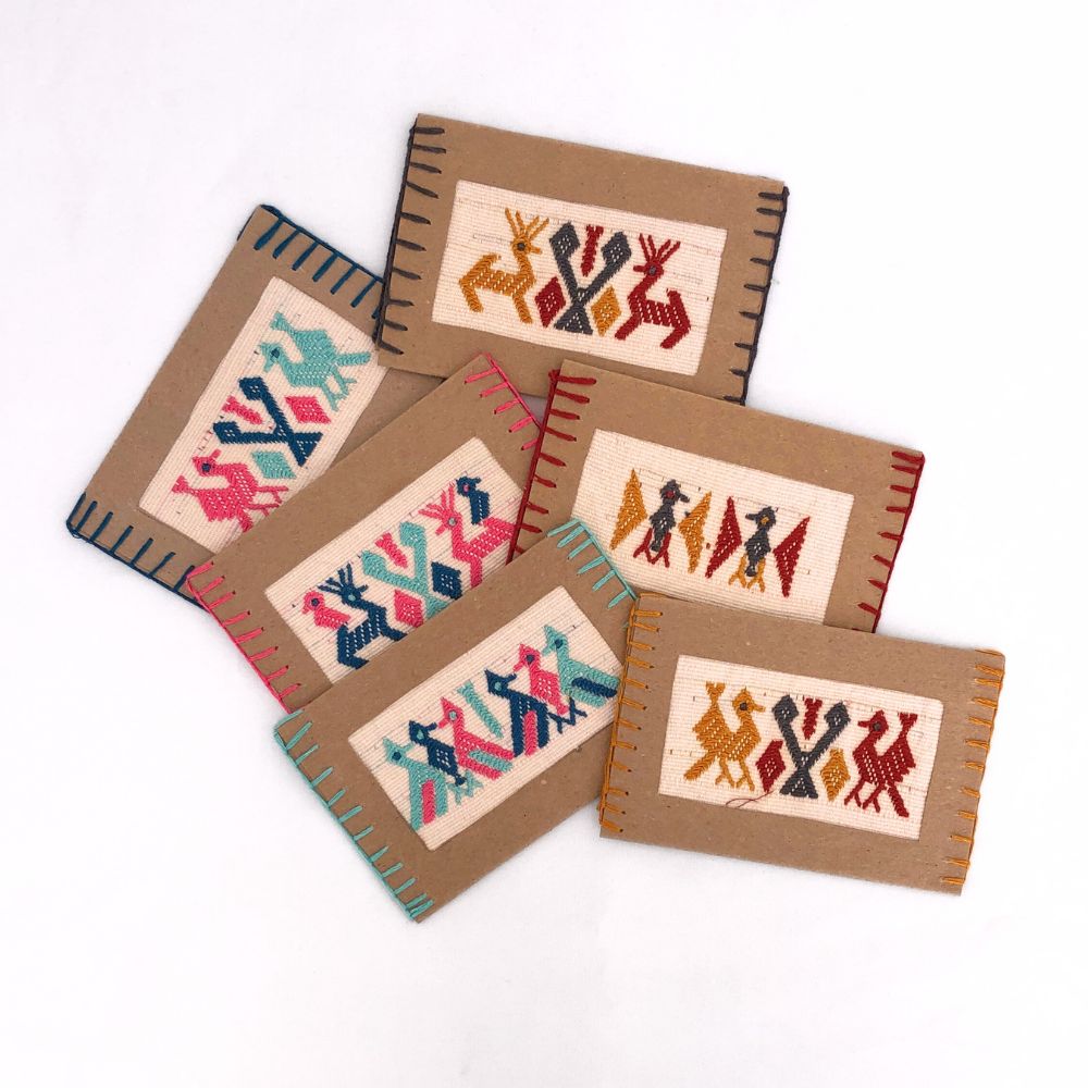 Textiles Card Cotzal Textile Cards (Trio) - Kakaw Designs