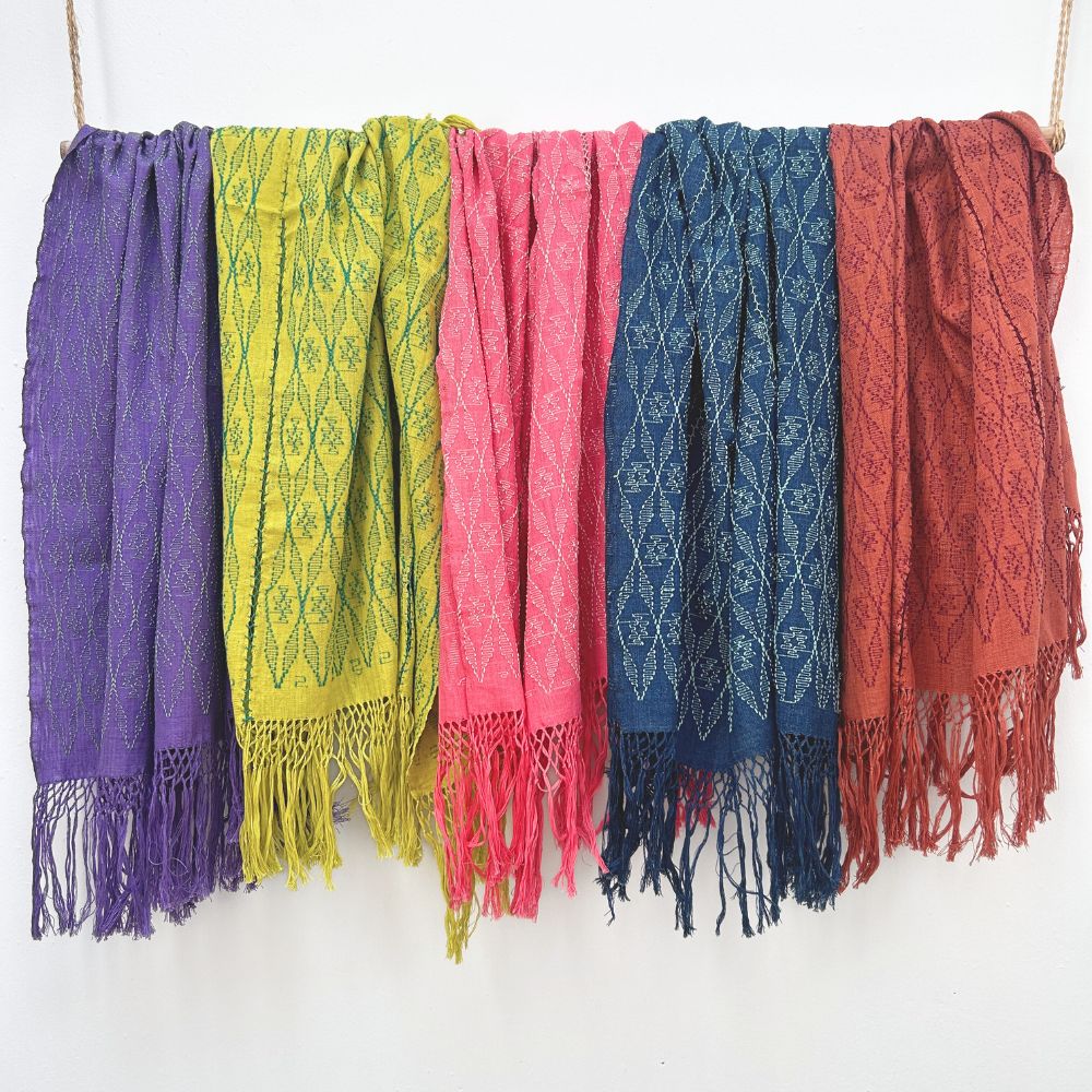Picbil Shawl in Logwood & Basil