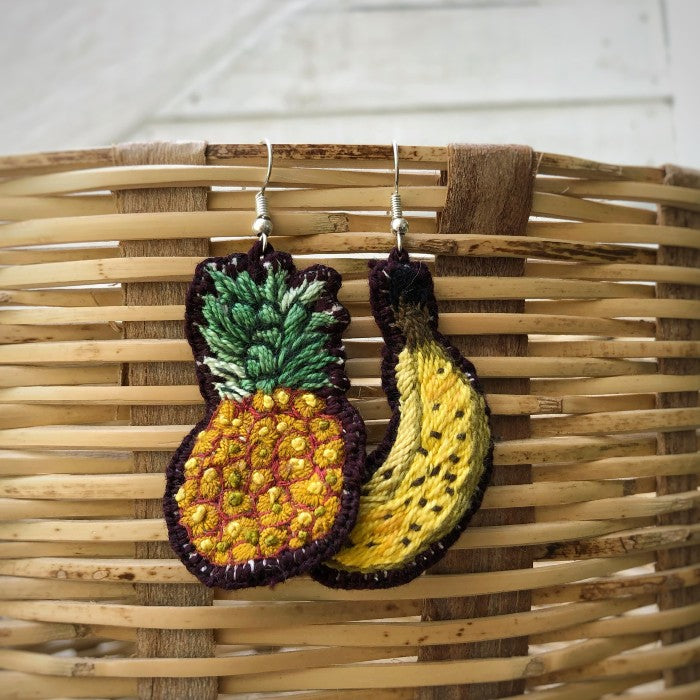 Banana + Piña Earrings