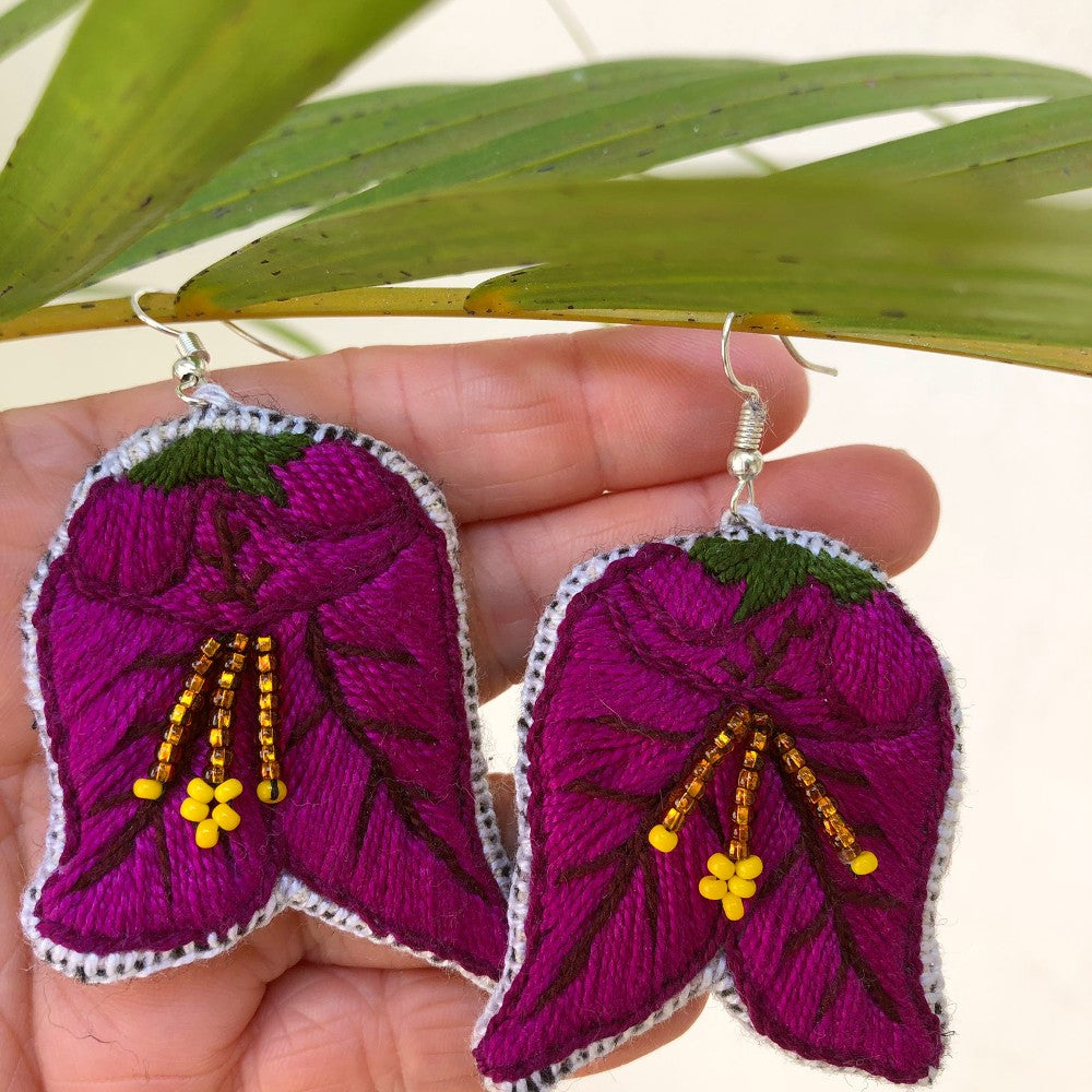 Flower Earrings: Bougainvillea