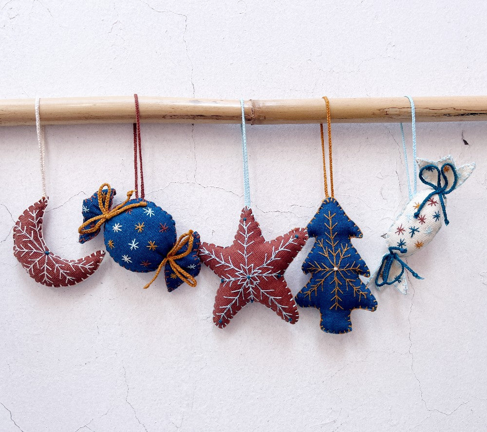 Festive Ornaments (Set of 5)