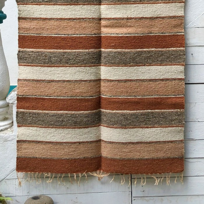 Medium Wool Rug: Autumn Stripes