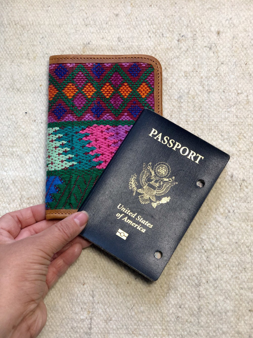Passport Cover: Cúrcuma & Indigo