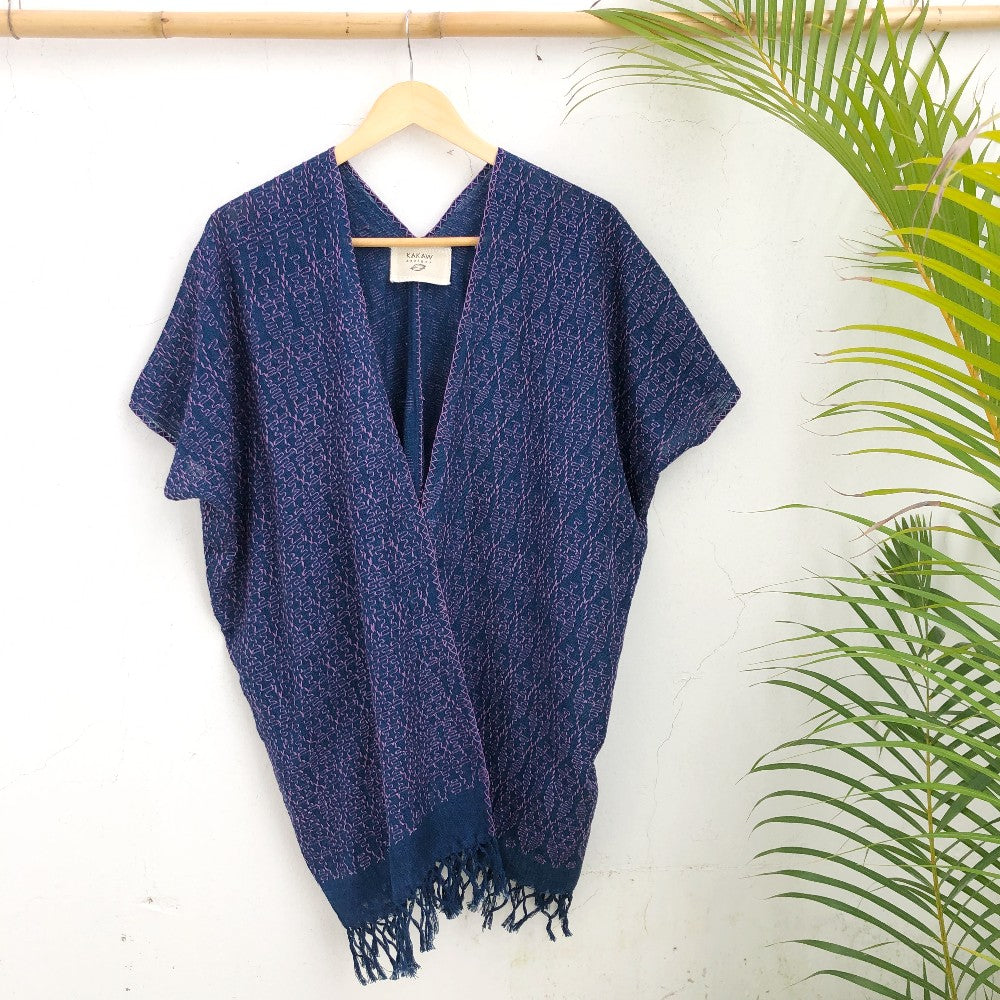 Summer Cardigan Indigo + Lilac 2 (M)