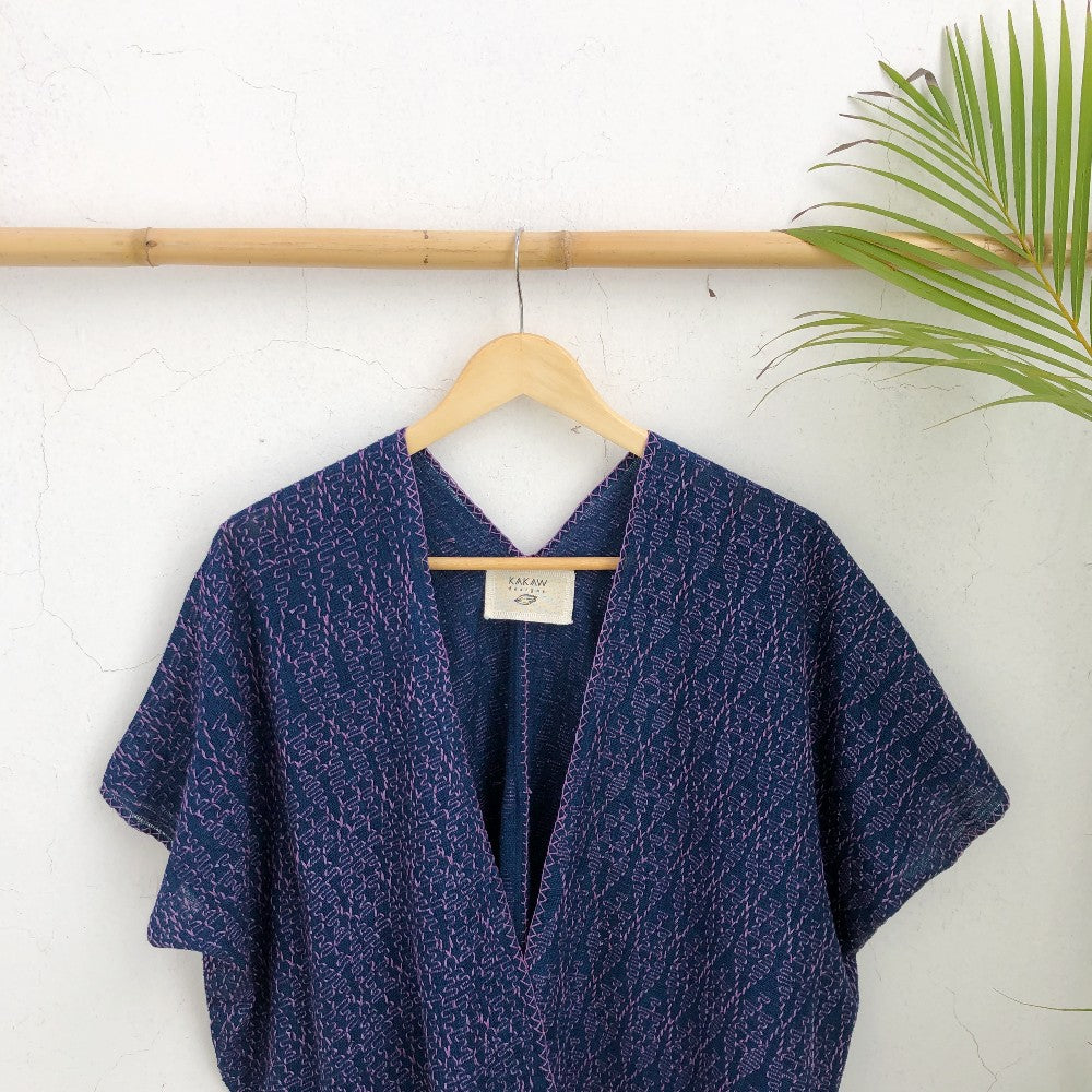 Summer Cardigan Indigo + Lilac 2 (M)