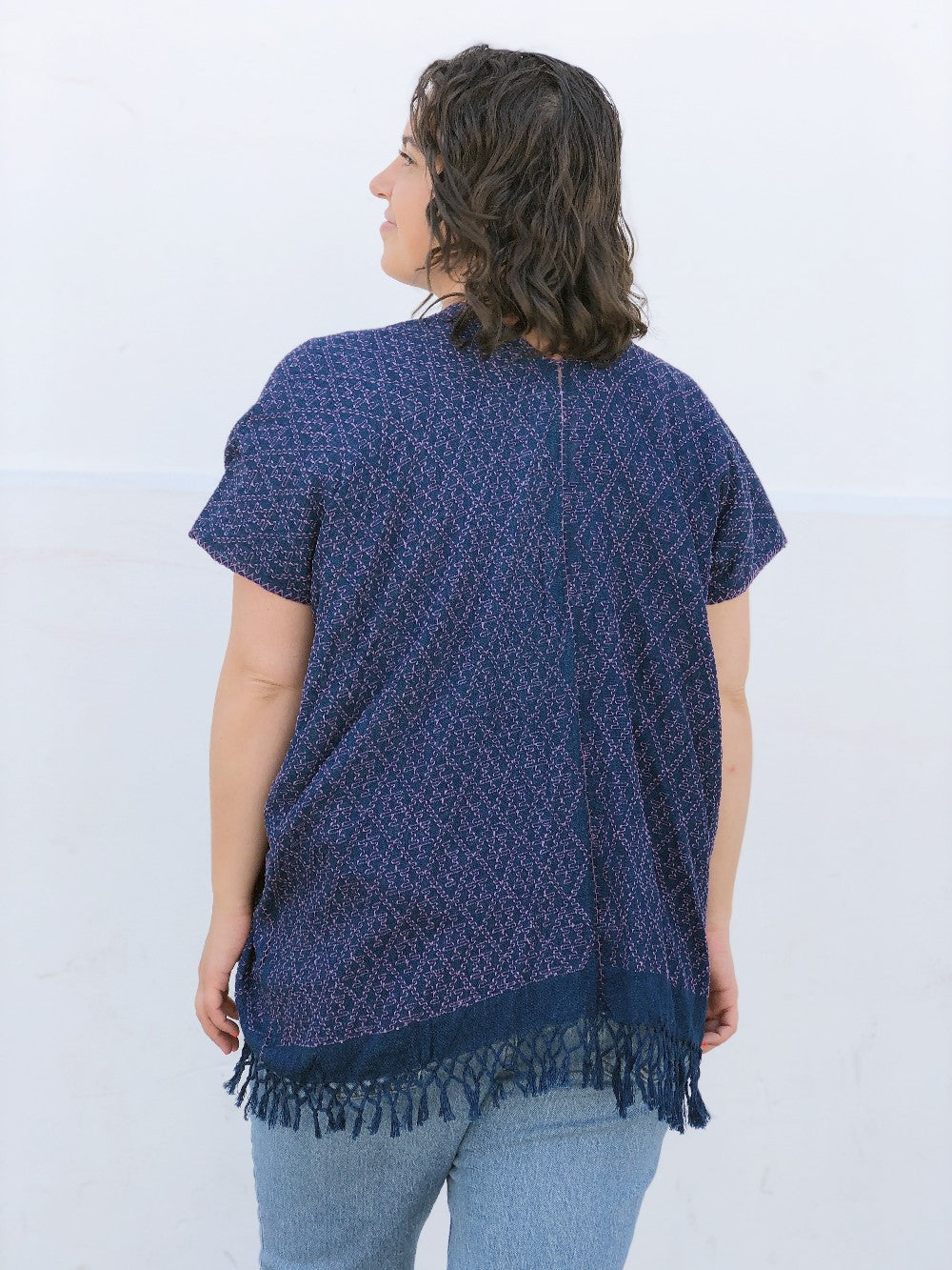 Summer Cardigan Indigo + Lilac 2 (M)
