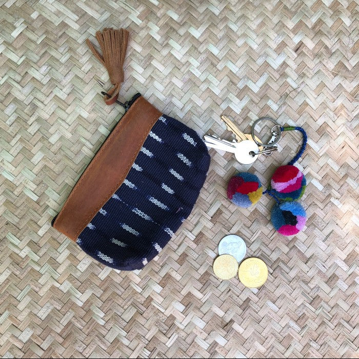 Textile + Leather Pouch 11