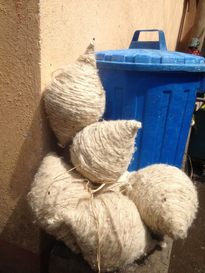 Small Wool Rug in Indigo